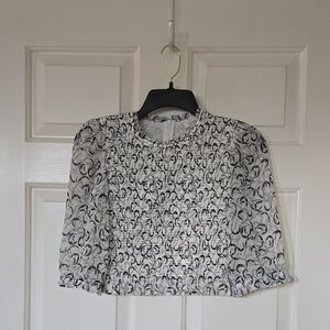 Wilfred Patterned Cropped Blouse